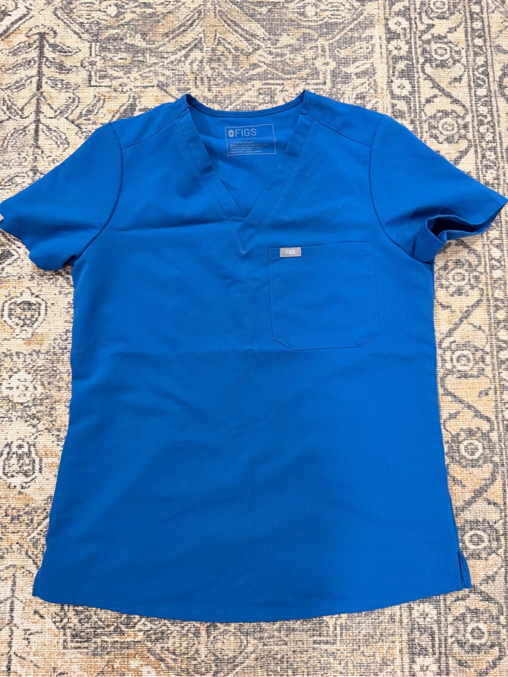 FIGS Royal Blue Catarina Scrub Top